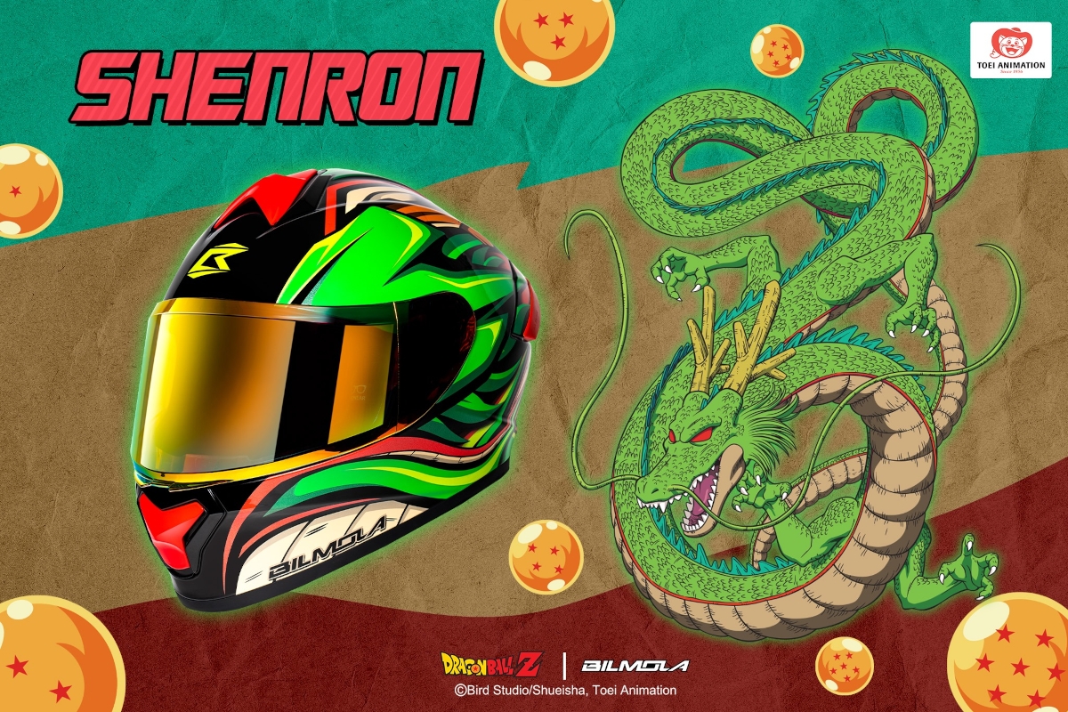 El casco de moto de Shenlong creado por Bilmola