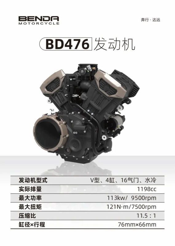 Nuevos motores Benda V4