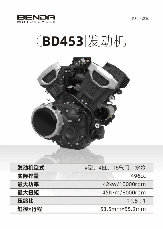 Nuevos motores Benda V4