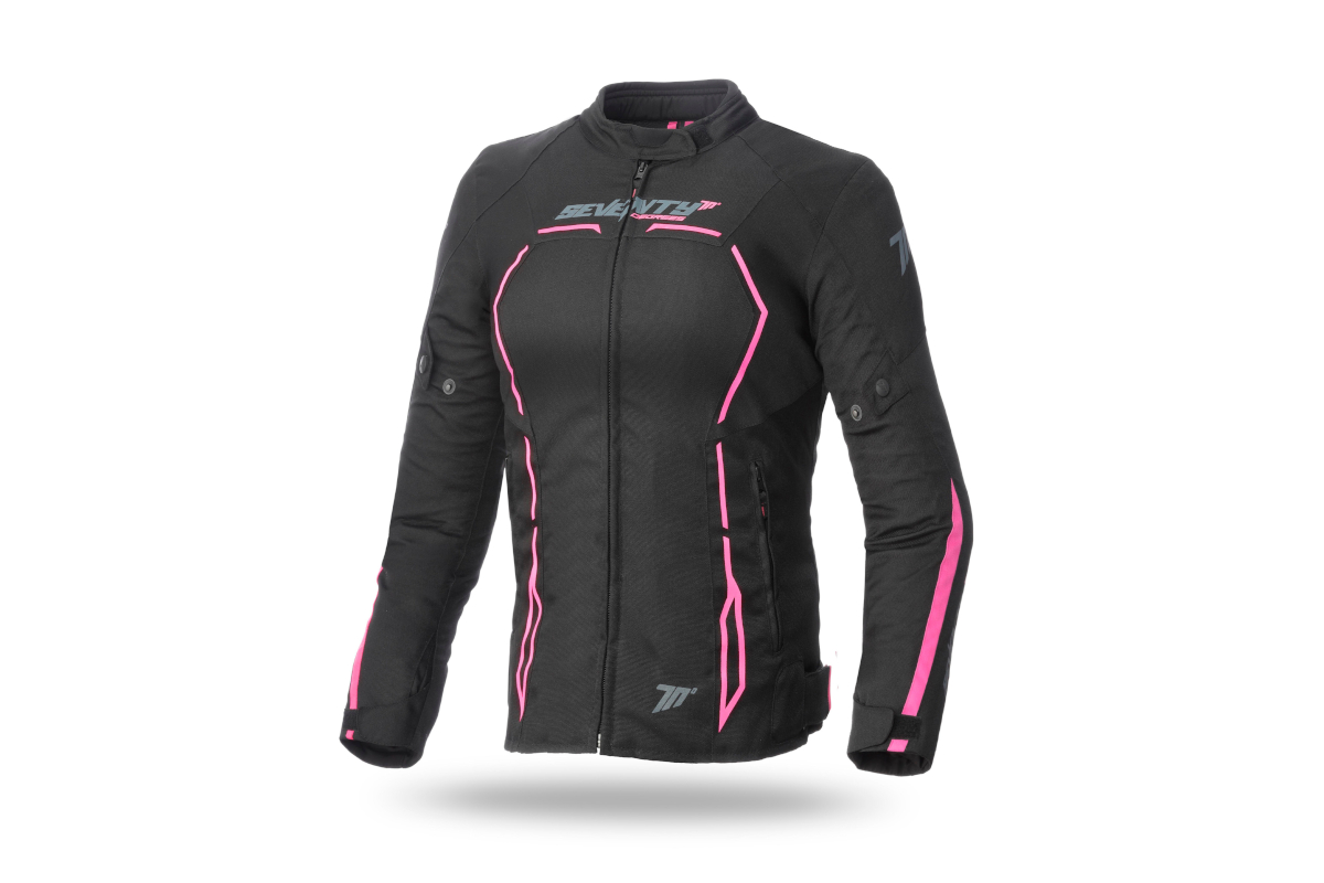 Chaqueta para moto de mujer de Seventy Degrees modelo SD-JR67 rosa