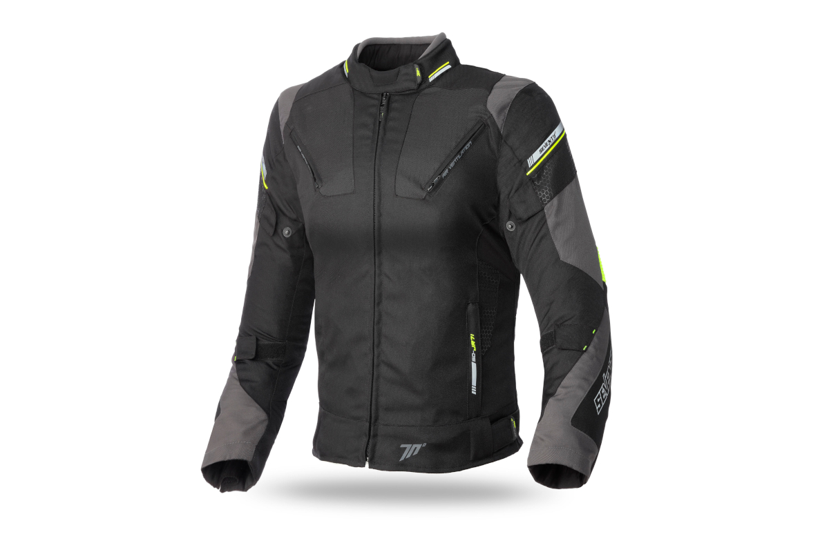 Chaqueta para moto de hombre de Seventy Degrees modelo SD-JR71 Flúor