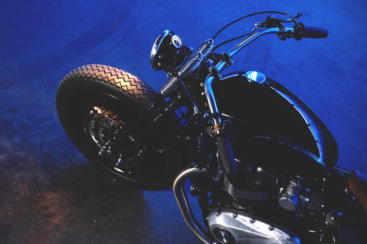 La Triumph Bobber 1200 Moon de Baak Motocyclettes ha sido diseñada de cara al mercado americano