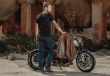 Los jeggings para moto Danny de Overlap son cómodos y seguros
