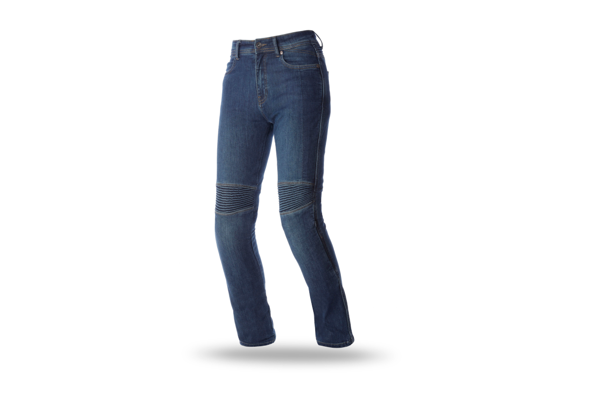Vaqueros para moto Seventy Degrees modelo SD-PJ8 en azul
