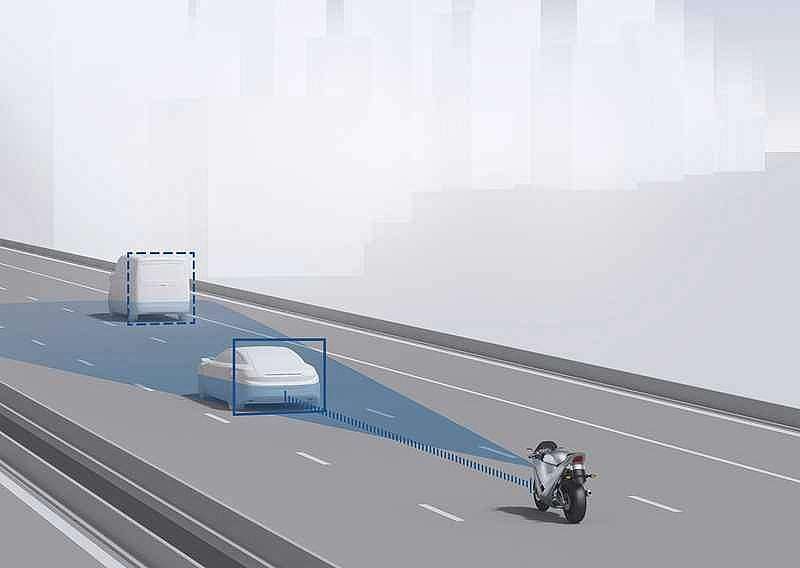 Las tecnologías para hacer más visible la moto para el resto de vehículos siguen en desarrollo