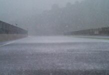 Lluvia sobre el Circuito de Mandalika