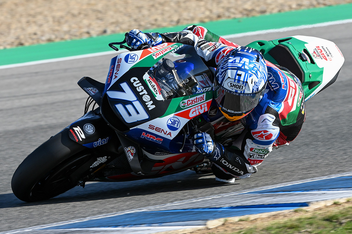 Álex Márquez ya rueda con la Honda 2022 en Jerez