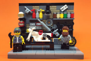 kit de herramientas de moto en LEGO