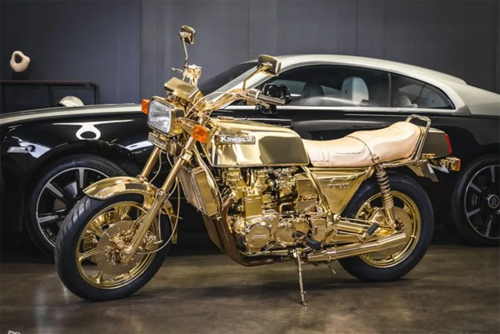 Kawasaki KZ 1300 “Edición oro de 24K”: el sueño de un magnate de la mafia