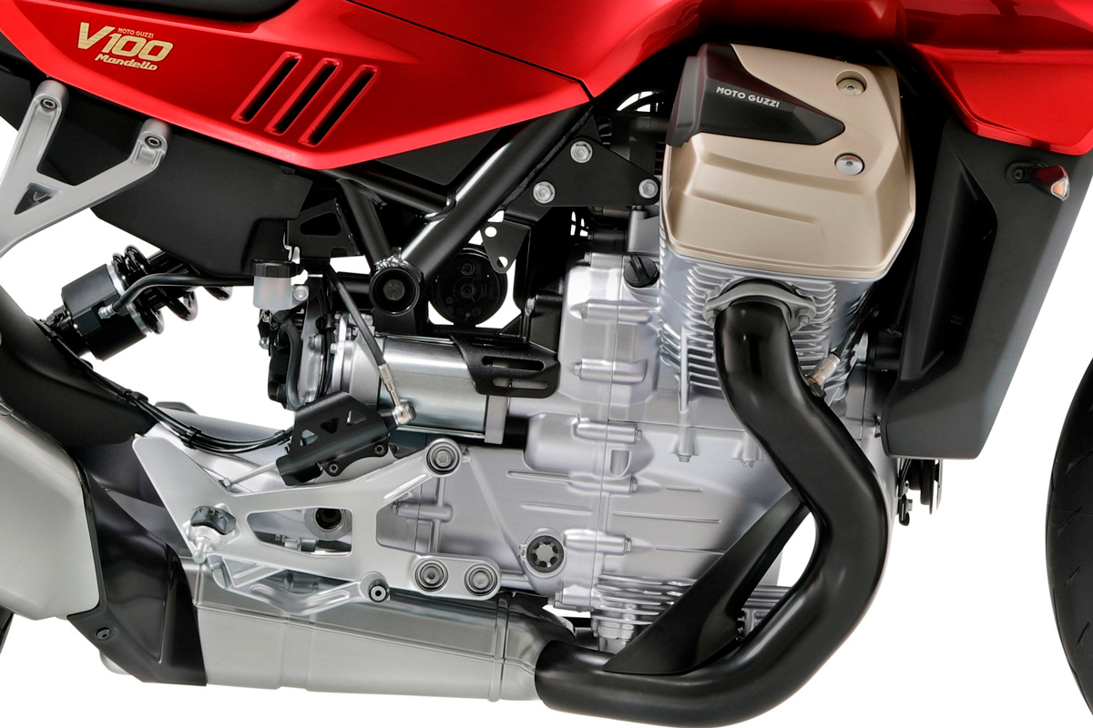 El nuevo motor de 1.042 cc de Moto Guzzi para su V100 Mandello