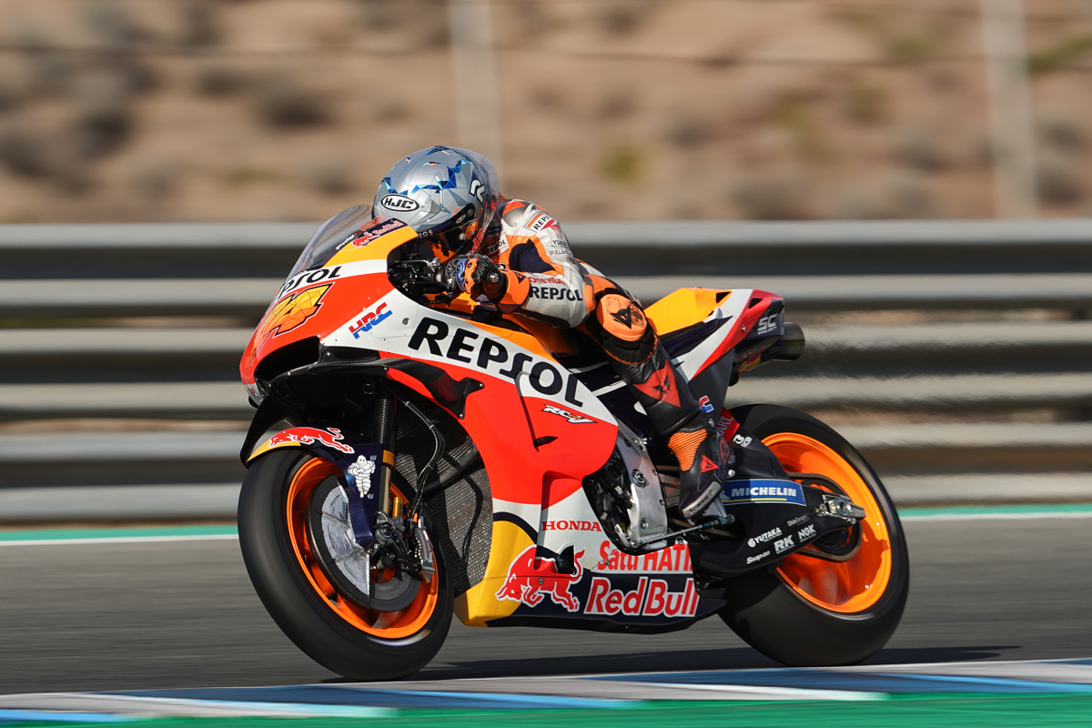 Pol Espargaró estrenó la Honda HRC 2022 en el segundo día de los test de Jerez de MotoGP 2022