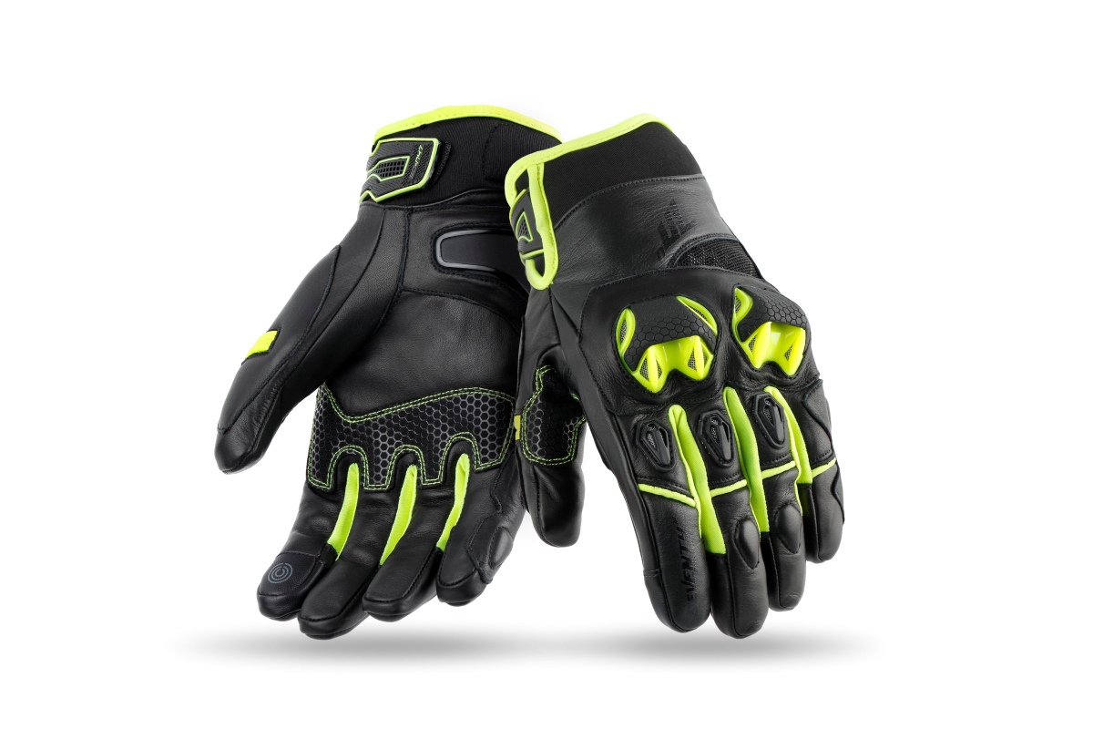 Guantes SD-N47 - Negro/amarillo flúor