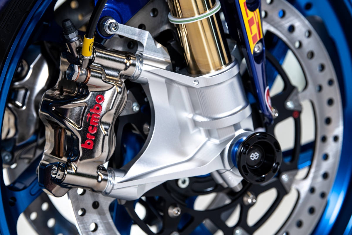 Detalle de la réplica de la Yamaha R1 de Toprak Razgatlıoğlu