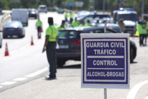 Control de alcoholemia de la Guardia Civil