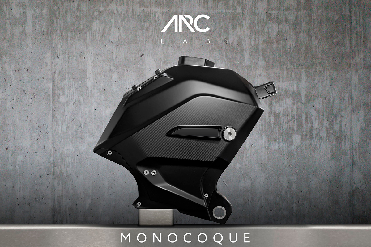 El monocasco de la ARC Vector contiene la batería de 399 V