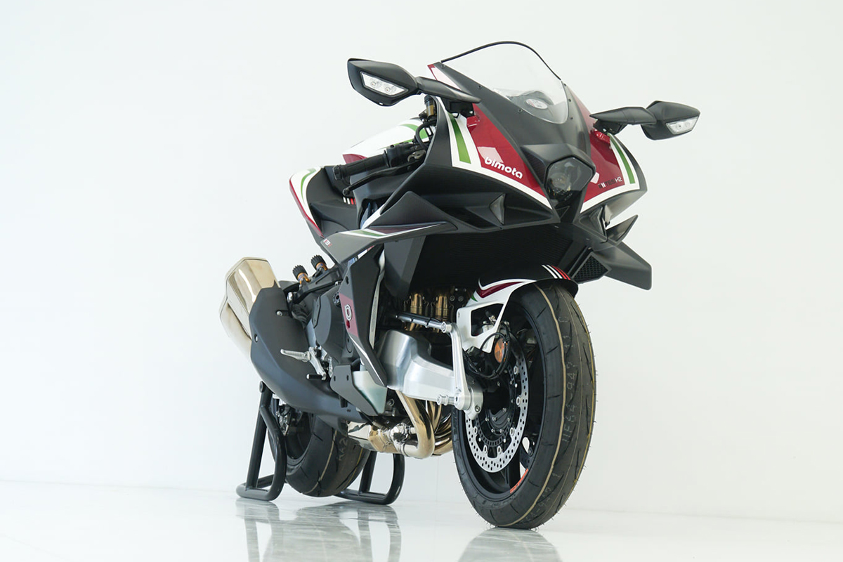 La Bimota Tesi H2, una moto de más de 200 CV y con una revolucionaria 'horquilla' delantera