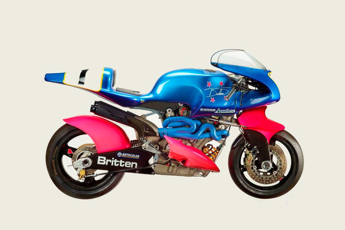 Así es la Britten V1000 que se encuentra expuesta en el Museo de Nueva Zelanda