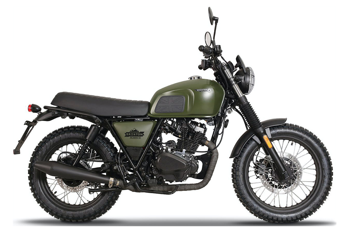Brixton Felsberg 125 en acabado Cargo Green