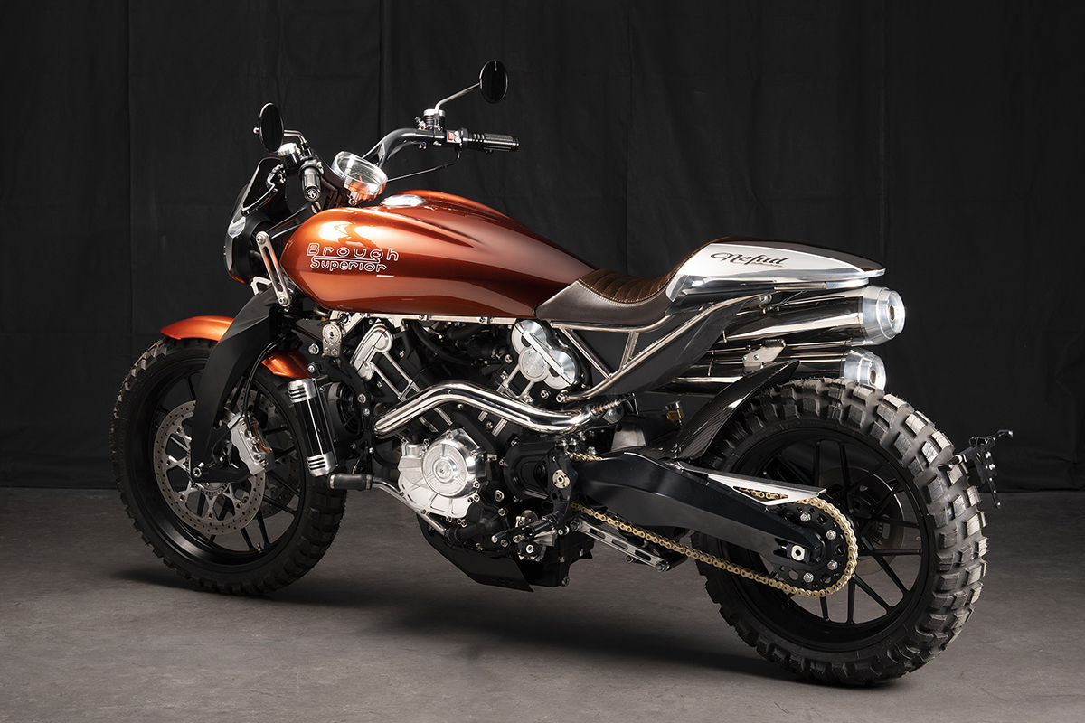 La nueva Brough Superior Lawrence Nefud es una scrambler de acabado superior