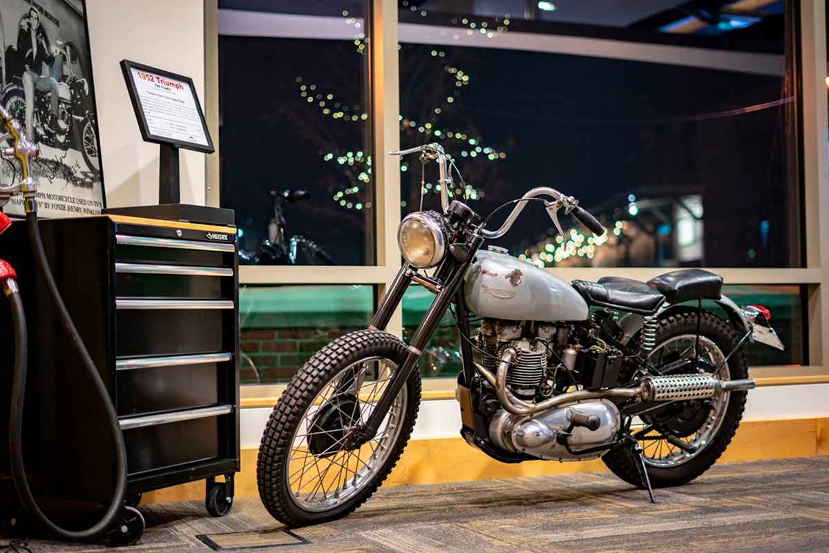 La Triumph Trophy TR5 500 de Fonz fue puesta a punto hace unos pocos años