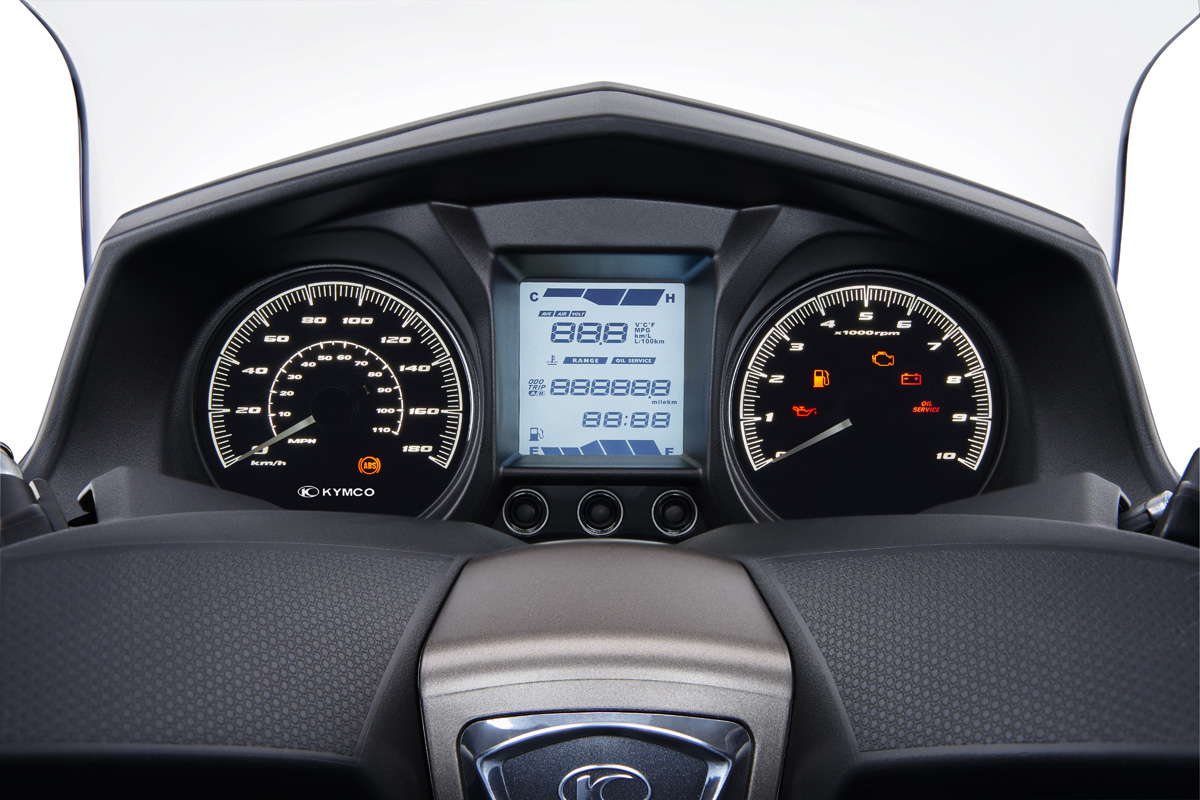 Detalle del panel de instrumentos del KYMCO X-Town CT 125