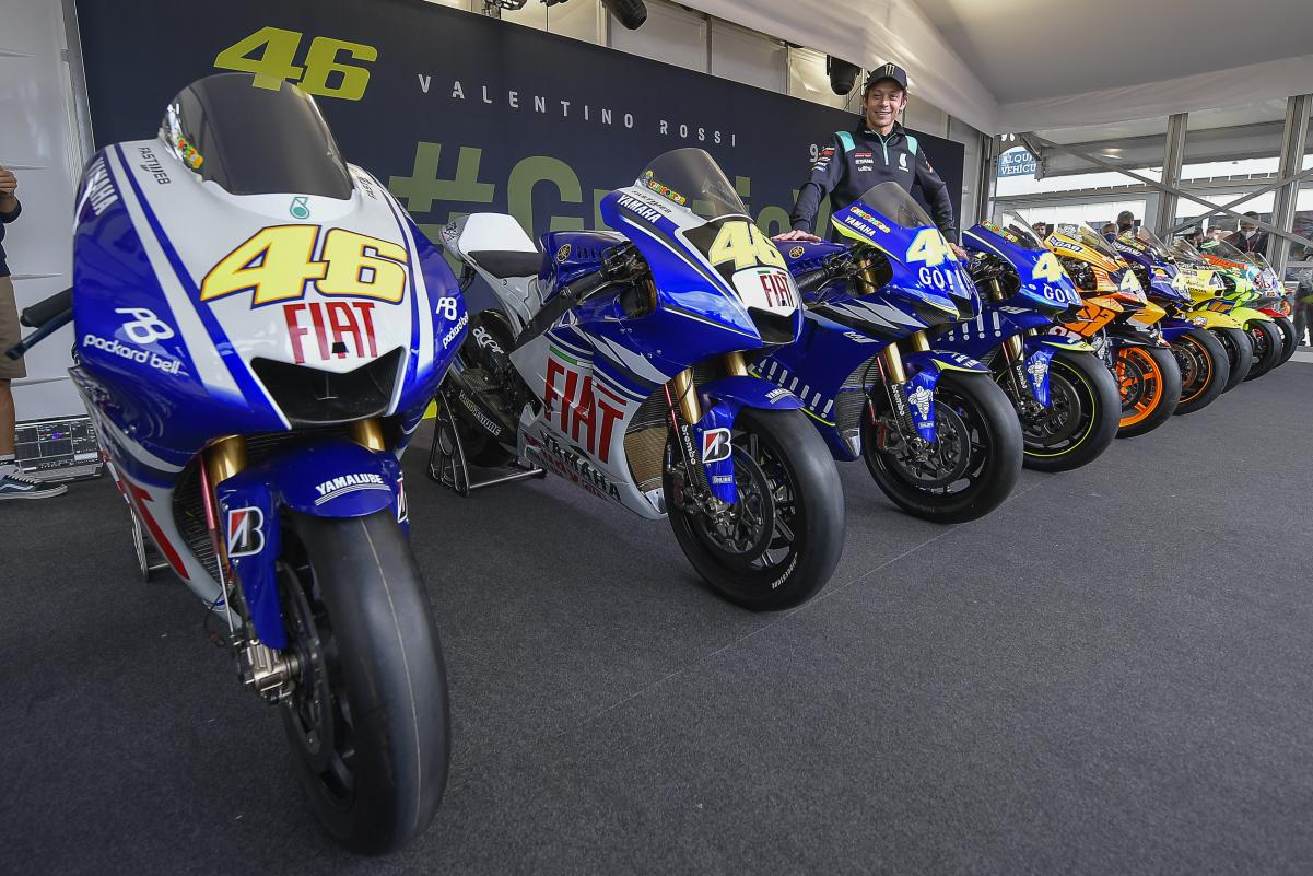 Todas las motos con las que Rossi ganó títulos