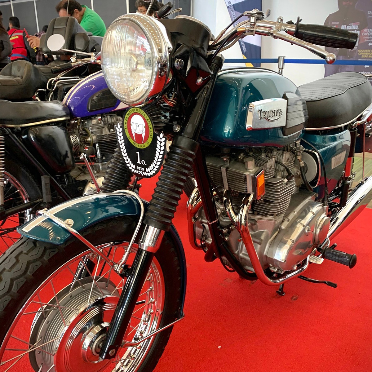 Una Triumph fabricada bajo licencia en España en la exposición de Motos Made in Spain