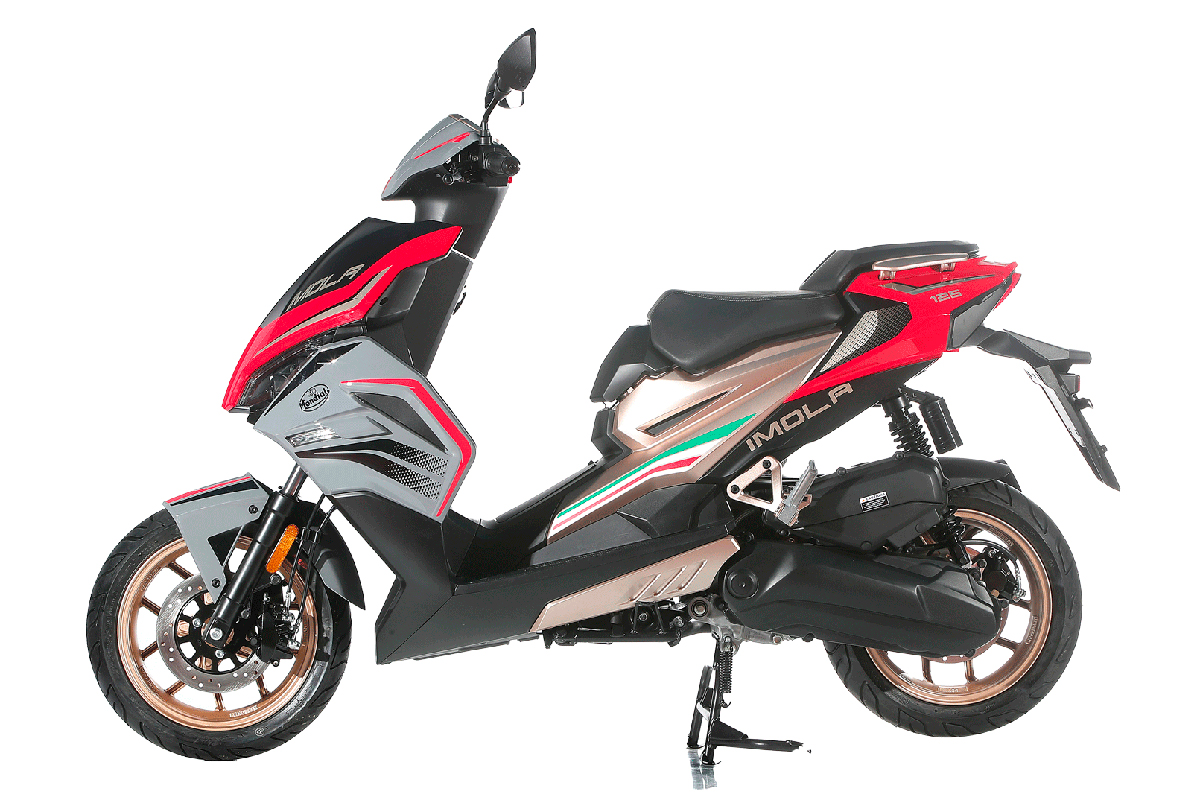 El nuevo scooter FB Mondial Imola en el acabado Rosso Tamburello (Rojo Tamburello)