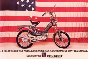 Un curioso anuncio para Estados Unidos del Peugeot 103