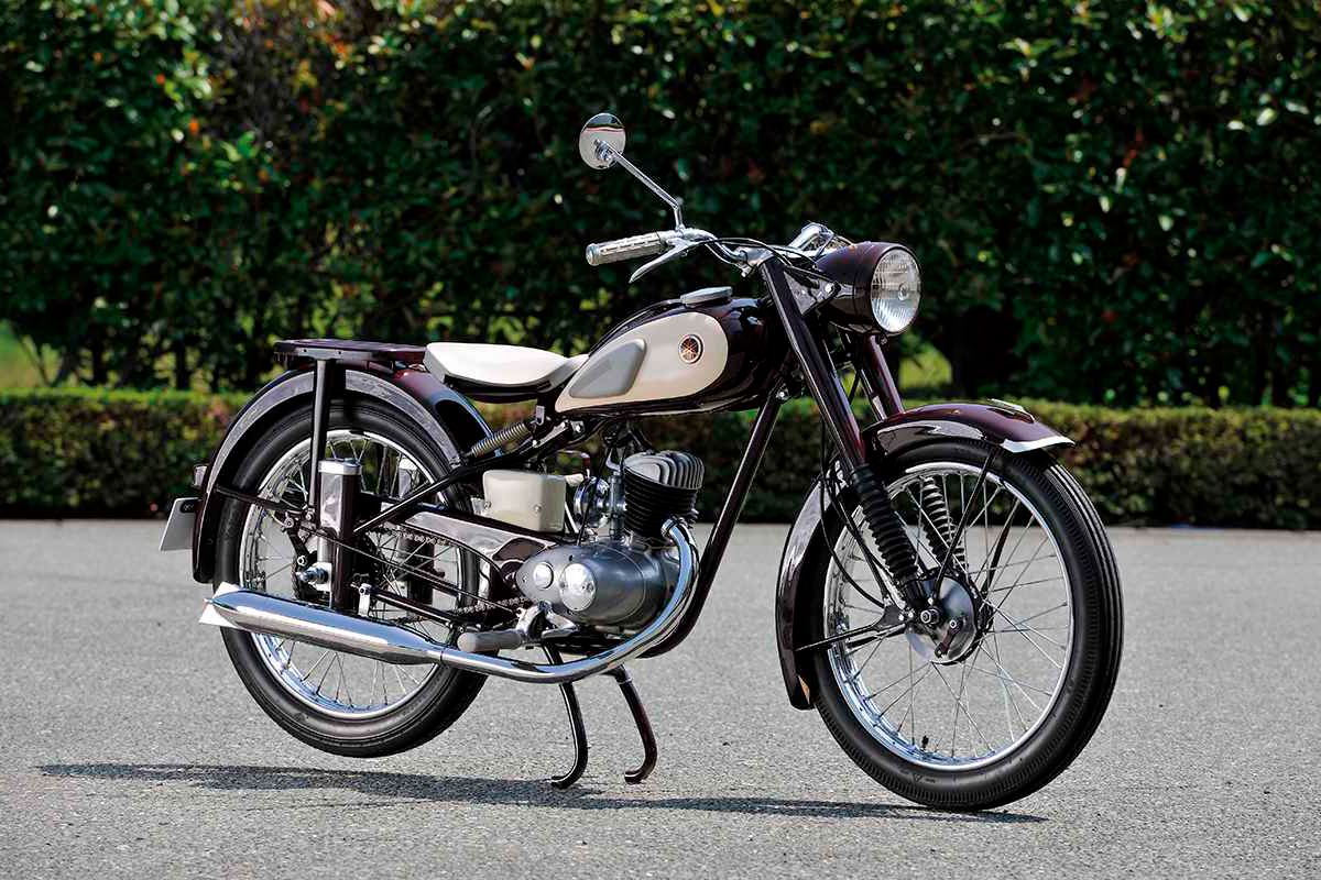 El diseño atemporal de la primera moto de Yamaha, la YA-1, la ha permitido convertirse en un objeto muy cotizado
