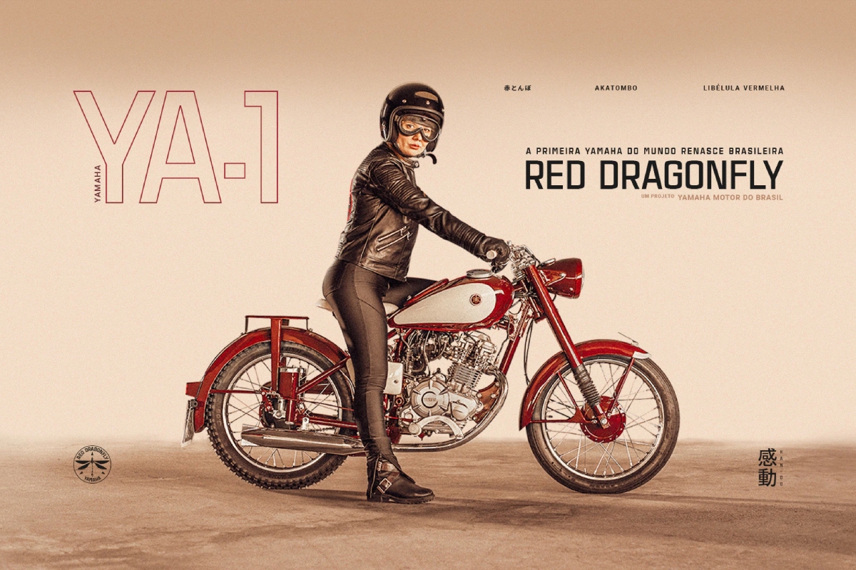 La nueva Yamaha Red Dragonfly es un homenaje a la mítica Yamaha YA-1
