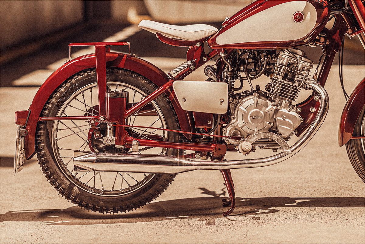 Detalle del motor de la nueva Yamaha Red Dragonfly