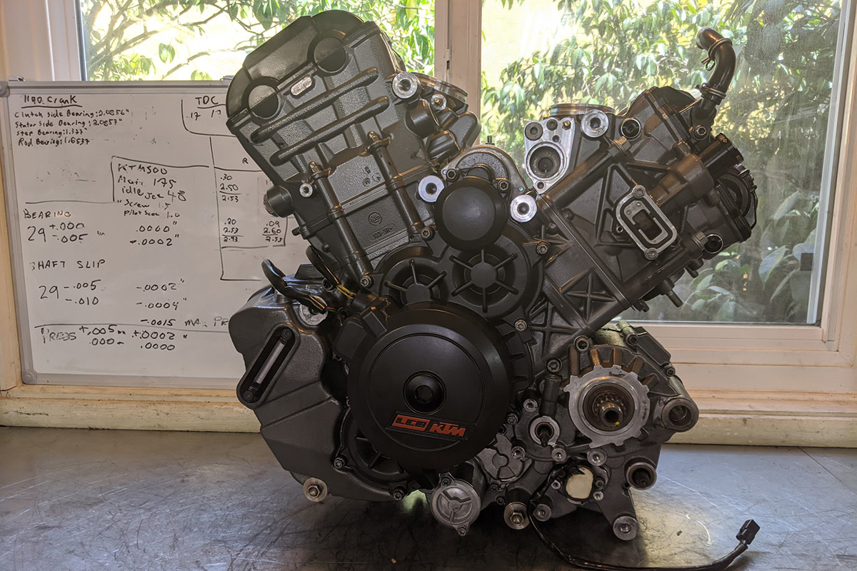 El motor de la KTM 1190 XLSM es el LC8 de KTM