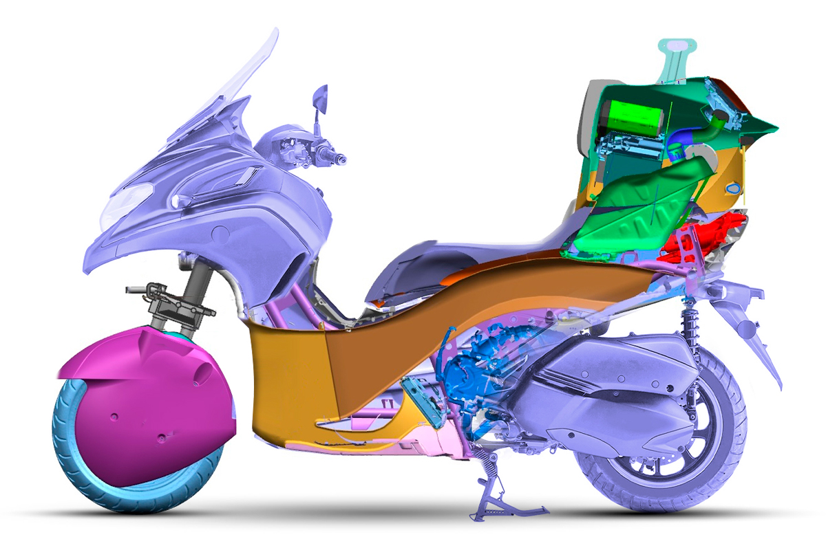 Así de ingenioso es el scooter con agujero WMC 300FR