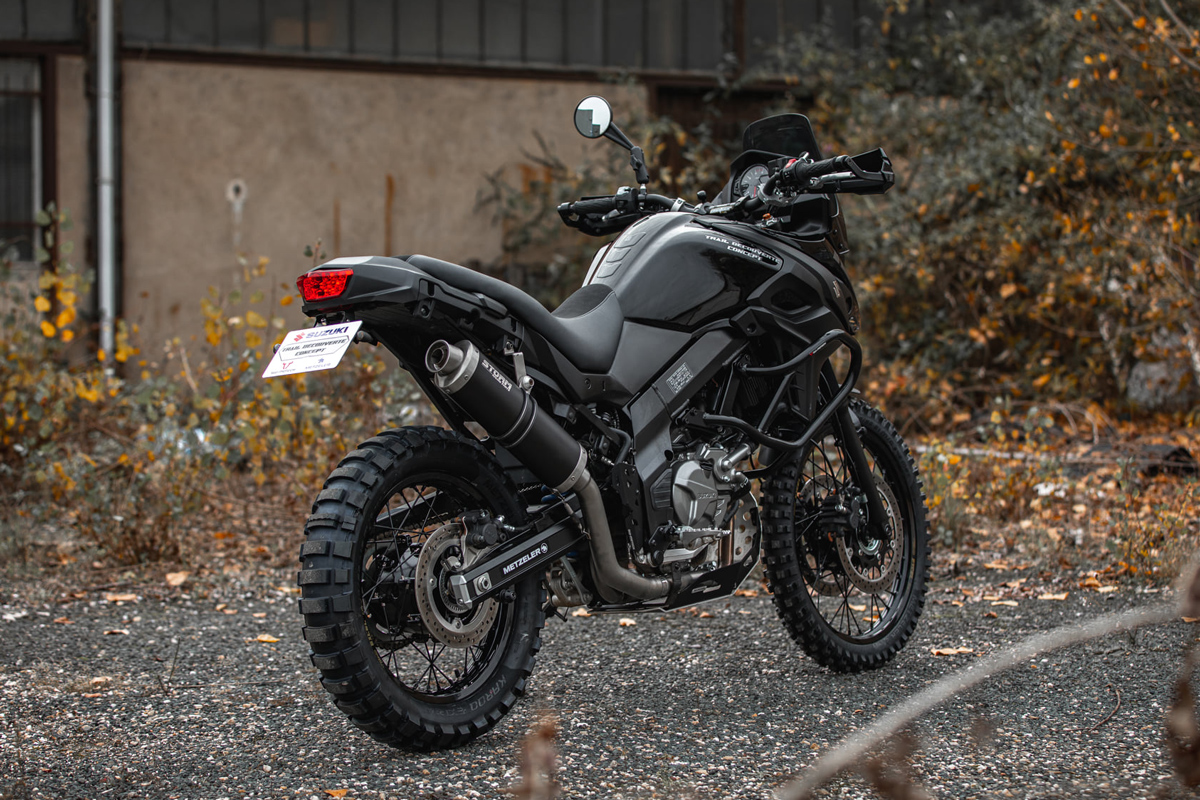 La Suzuki V-Strom 650 Dark Concept 2 es elegante de principio a fin