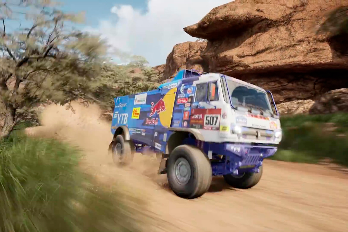 También podrás participar con un camión en el videojuego del Dakar
