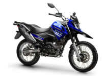 La nueva Yamaha adventure Crosser 150 Z en color azul