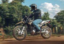 La nueva Yamaha 150 Crosser Z en plena acción por caminos de tierra