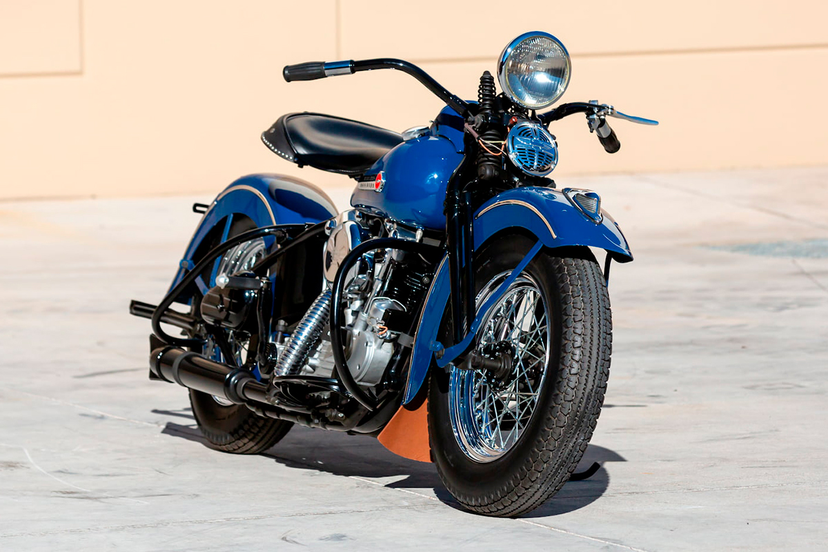 Esta Harley-Davidson FL de 1947 fue vendida en mayo de 2021 por 192.500 dólares (170.000 euros)