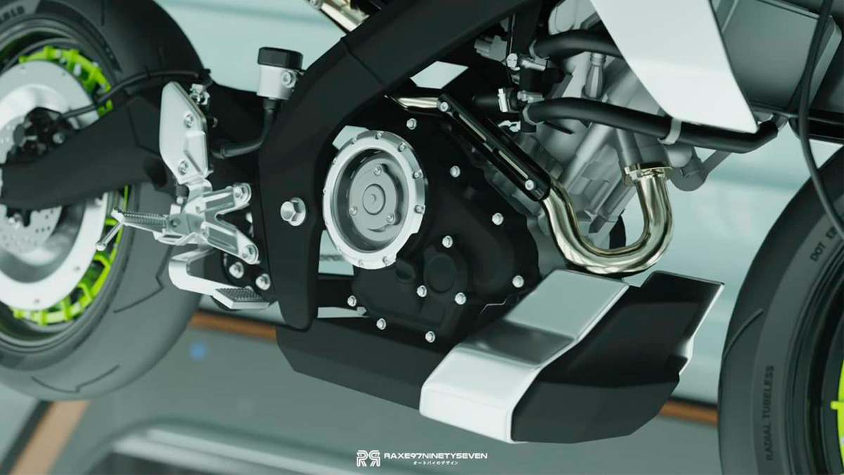 La nueva custom Yamaha XSR155 Modern Flattracker ha sido creada por el diseñador Raxe97