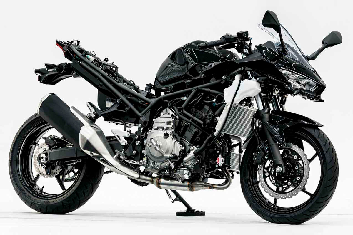 La nueva híbrida de Kawasaki, al desnudo
