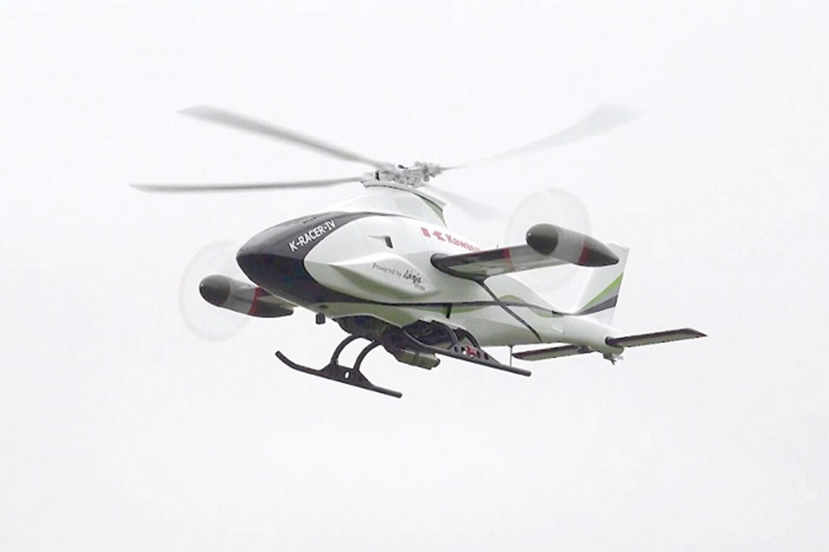 Kawasaki K-Racer X1 en vuelo