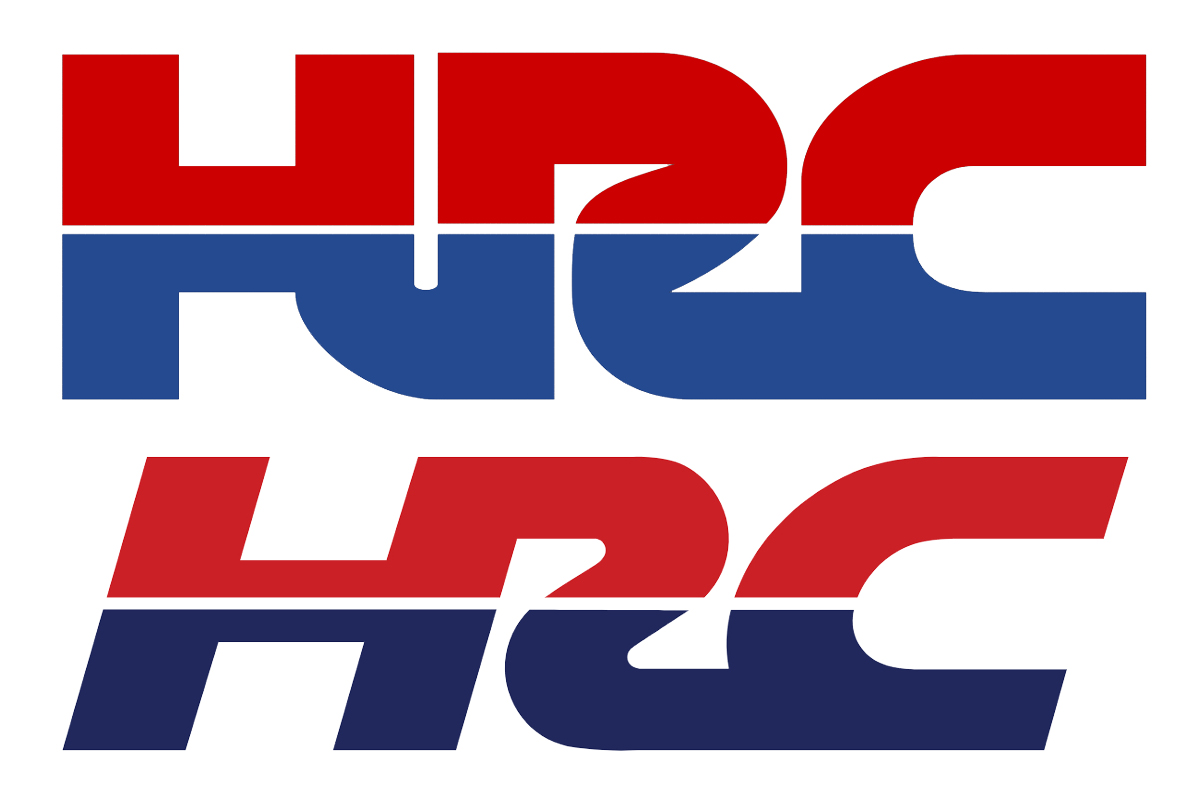 El anterior logotipo de HRC (arriba) será sustituido progresivamente por el nuevo (debajo)