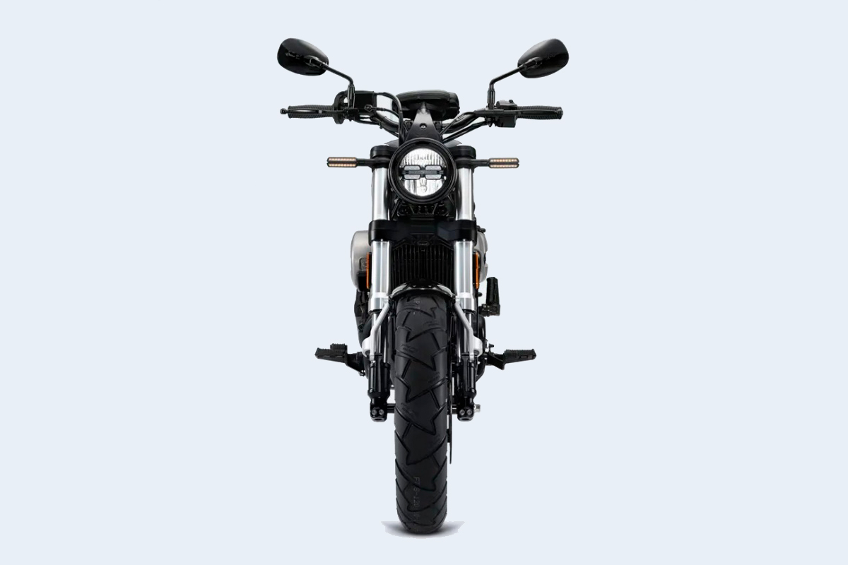 La nueva Hyosung GV300S 2022 vista de frente