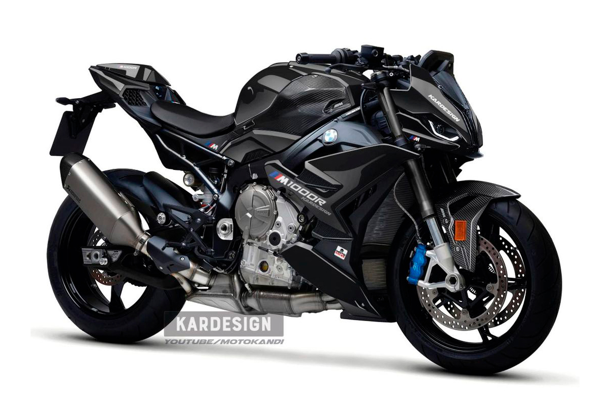 Nueva BMW M 1000 R diseñada por Kardesign en acabado azul petróleo