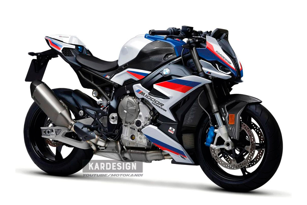 Nueva BMW M 1000 R diseñada por Kardesign en acabado blanco
