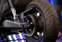 La transmisión del nuevo scooter eléctrico de Yamaha, el Yamaha EMF