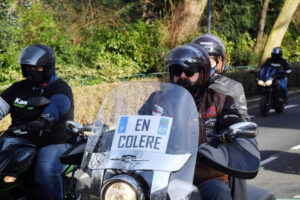 El colectivo francés de la moto es de los más reivindicativos