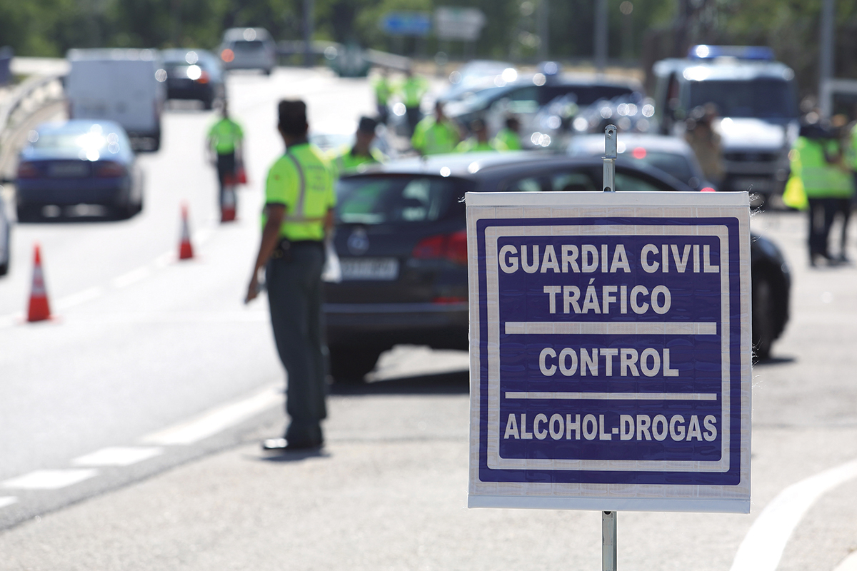 Control de la Guardia Civil en España