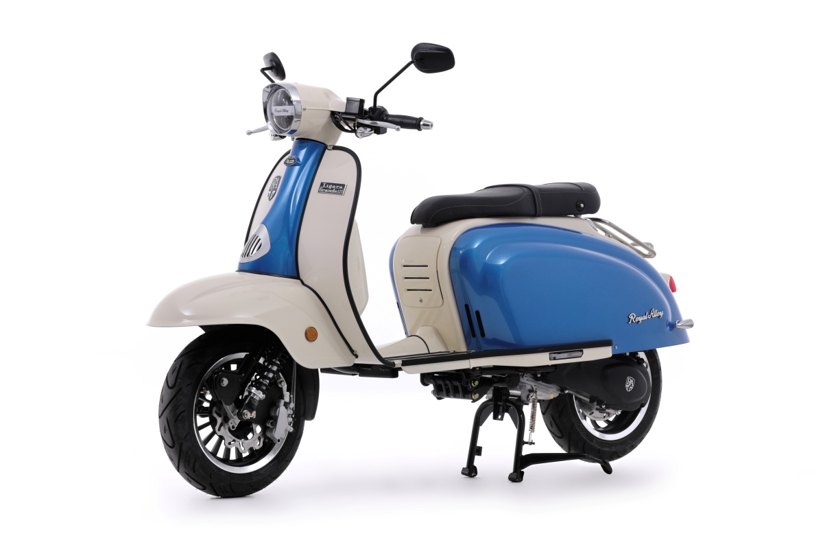 Royal Alloy TG 125 - Blanco y azul